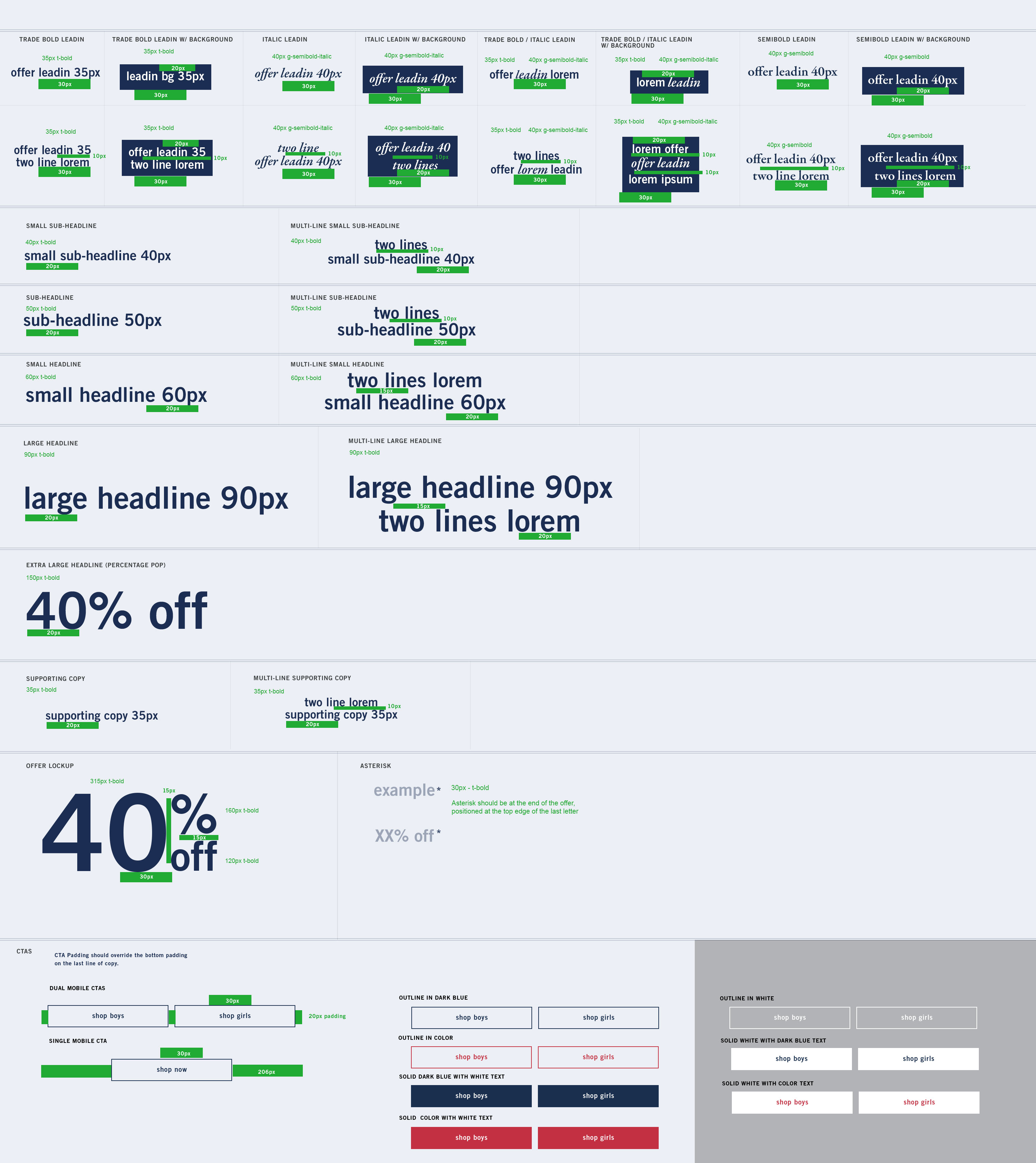 Mobile offer lockup attoms with padding and css classes specified.